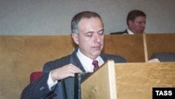 Kozirjev (na fotografiji), penzionisani ministar vanjskih poslova Rusije, prisustvuje prvoj plenarnoj sjednici ruske Državne dume, 16. januar 1996. godine.