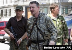 Comandantul pro- rus Igor Girkin, cunoscut și sub numele de Igor Strelkov.