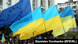 Евромайдан в Крыму. Архивное фото