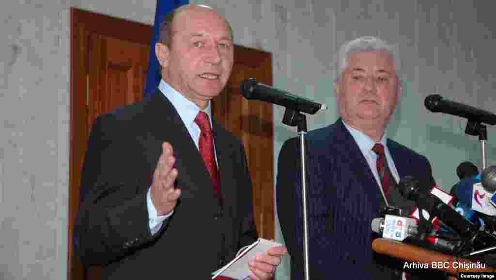 16 ianuarie 2007. Preşedintele României Traian Băsescu la Chişinău
