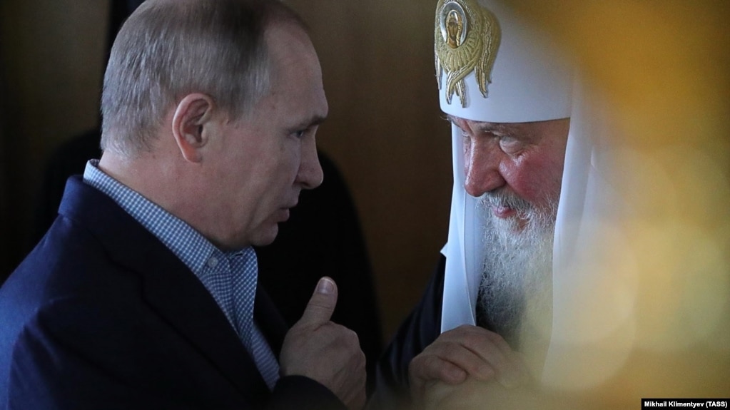 Президент Росії Володимир Путін і патріарх Кирило. Архівне фото
