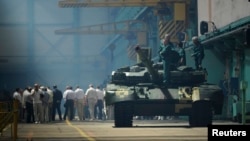 Український танк «Оплот» на заводі імені Малишева