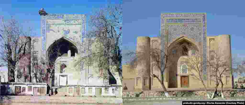 Медресе в Бухаре, в Узбекистане. 1911/2014.