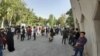 Students on the campus of University of Science and Technology in Tehran. File photo