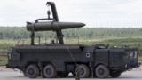 Російський ракетний комплекс «Іскандер», здатний застосовувати тактичну ядерну зброю. Архівне фото