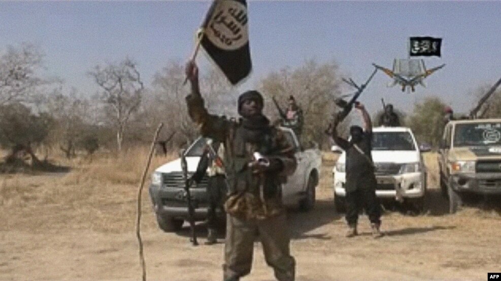 Militantë të Boko Haramit në Nigeri.