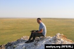 "Уральская неделя" басылымының бас редакторы, журналист Лұкпан Ахмедияров. Батыс Қазақстан облысы, 20 маусым 2020 жыл.