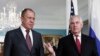 Russian Foreign Minister Sergey Lavrov (left) and U.S. Secretary of State Rex Tillerson at their meeting in Washington in May. 