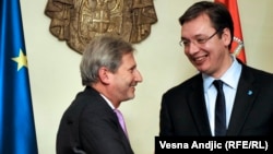 Johanes Han i Aleksandar Vučić u Beogradu, ilustrativna fotografija