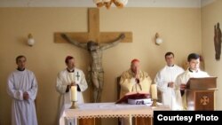 A Catholic religious ritual in Gori, Georgia (file photo)