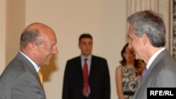 Gedmin and Romanian President Basescu
