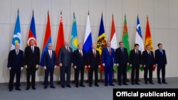 Участники саммита СНГ, Сочи, 11 октября 2017 г.