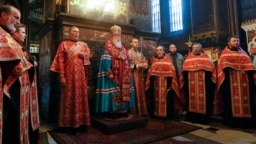 Patrijarh Filaret u glavnoj ukrajinskoj crkvi u Kijevu
