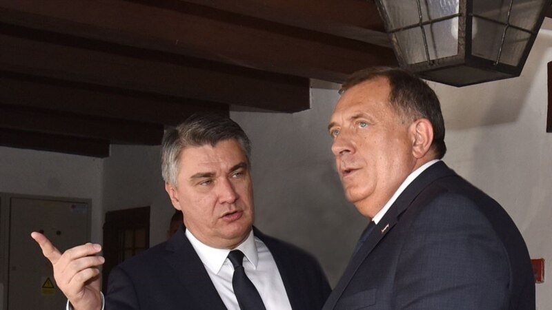 Dodik u Zagrebu, kritike iz BiH