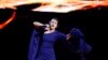 Представниця України Джамала виконує пісню «1944» під час генеральної репетиції пісенного конкурсу «Євробачення 2016», на якому вона здобула перемогу. Стокгольм, Швеція, 13 травня 2016 року