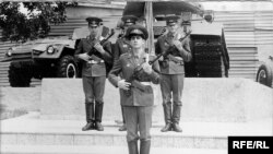 RFE/RL Azerbaijani Service director Kenan Aliyev as a young Red Army soldier