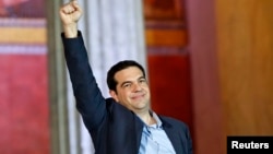 Алексис Ципрас, лидерот на грчката крајно левичарска партија Сириза 