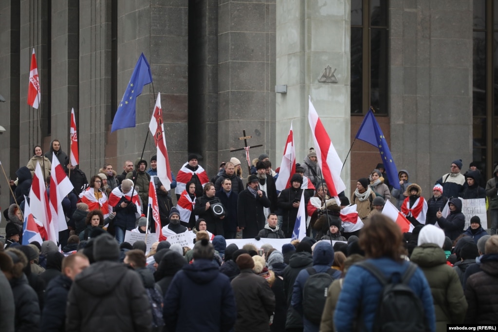 Протести у Мінську проти інтеграції з Росією (фото, відео, прямий ефір)