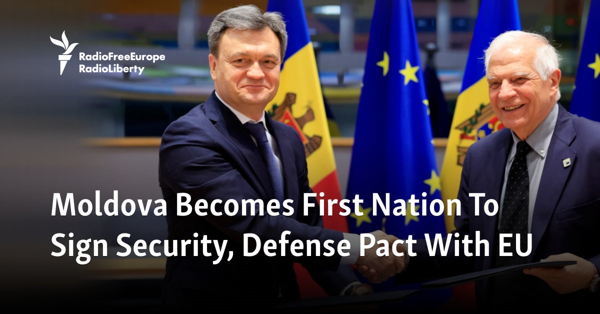 Moldova Becomes First Nation To Sign Security, Defense Pact With EU - Vimarsana News