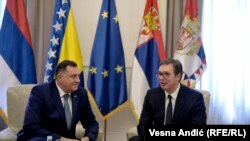 Aleksandar Vučić i Milorad Dodik u Beogradu 19. marta 2019.