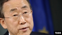 UN Secretary-General Ban Ki-moon is on a tour of Central Asia.