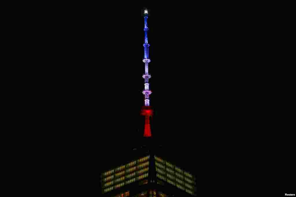 Башня Свободы Международного торгового центра в Нью-Йорке.