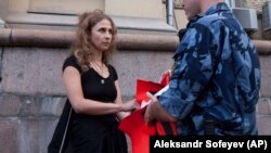 Членката на рускиот протестен панк бенд Пуси рајот, Марија Аљохина