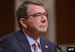 Ashton Carter la depoziția sa în fața Comitetului pentru Apărare din Senatul american