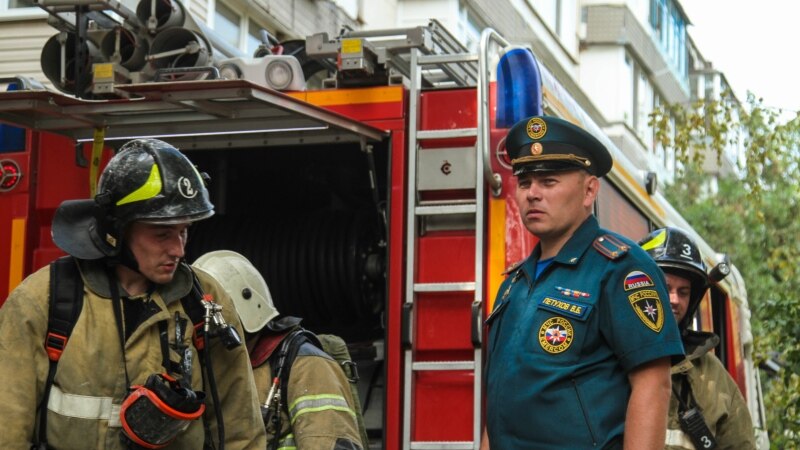 Пожары в Крыму: из симферопольской многоэтажки из-за «задымления» эвакуировали 16 человек