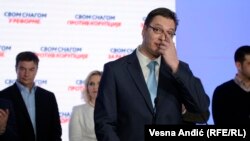 Vučić u izbornom štabu Srpske napredne stranke