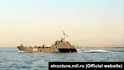 Бойовий корабель Чорноморського флоту. Квітень 2018 року
