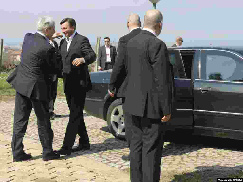 Boris Tadić i Borut Pahor u Smederevu, 01.04.2011. Foto: RSE / Vesna Anđić