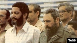 Морис Бишоп со своим кумиром Фиделем Кастро