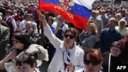 The seizure of the broadcast center in Donetsk followed a pro-Russian rally in the center of the city, where separatists are already occupying the regional governor's office and city hall.