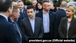 Юлія Світлична і президент Володимир Зеленський. Харків, 6 листопада 2019 року