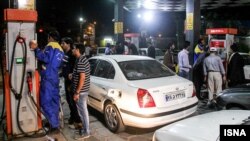 A gas station in Iran.