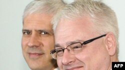 Boris Tadić i Ivo Josipović u Zagrebu, novembar 2010.