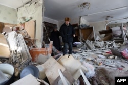 Авдеевка, 3 февраля. Квартира после попадания ракеты "Града"