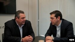  Alexis Tsipras və Panos Kammenos 