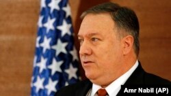 Secretarul de stat american Mike Pompeo, Cairo, Egipt, 10 ianuarie 2019 