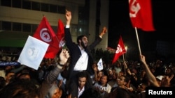 Исламшыл Ән-Нахда партиясының жақтаушылары. Тунис, 25 қазан 2011 жыл