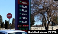 Ціни на бензин в Севастополі
