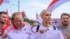 Беларускія спартоўцы на акцыі супраць фальсыфікацыі выбараў і міліцэйскага гвалту 