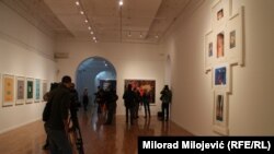Uoči otvaranja izložbe, foto: Milorad Milojević