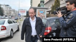 Jedan od lidera opzicionog DF Milan Knežević dolazi u Sud u Podgorici, 17. februar 2017. 