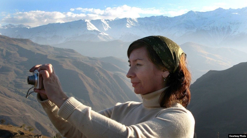 Natalya Estemirova in Chechnya in October, 2007