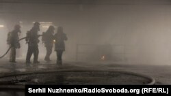 Протипожежні навчання у торгово-розважальному центрі в Києва