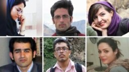 Student activists Majid Asadi, Payam Shakiba, Sadegh Gheisari, Sepideh Farhan, Roya Saghiri, Fereshteh Tousi.