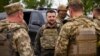 Ուկրաինայի նախագահ Վլադիմիր Զելենսկին Խարկովում այցելում է ուկրաինական զինված ուժերի դիրքեր, 29-ը մայիսի, 2022թ.