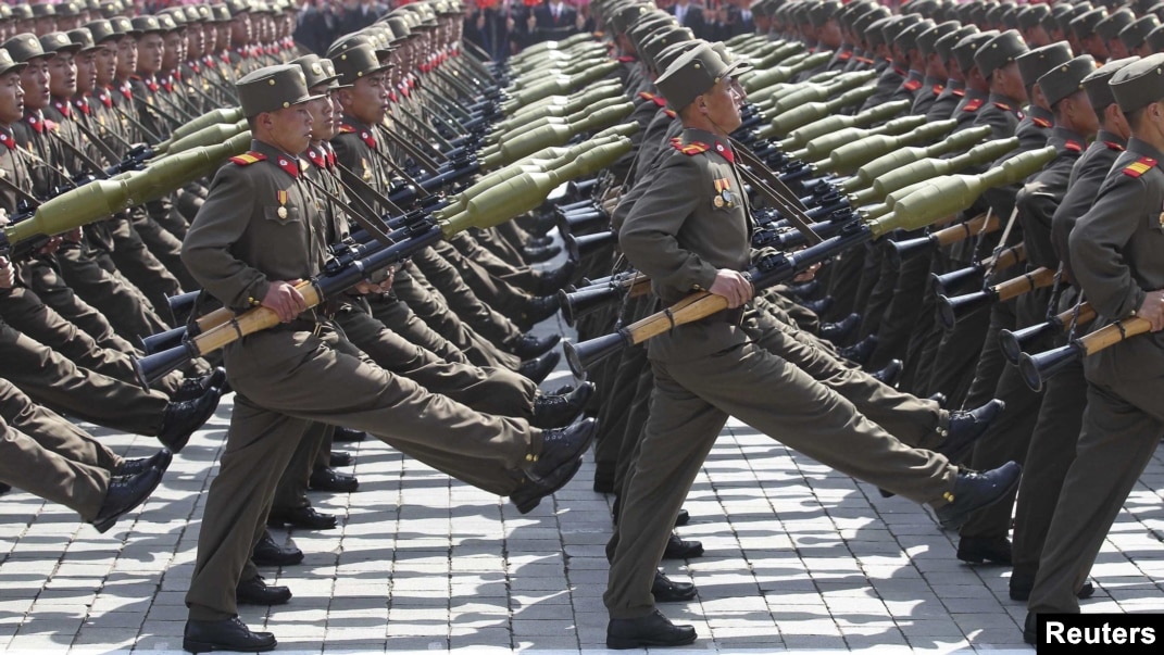 north korean army parade
